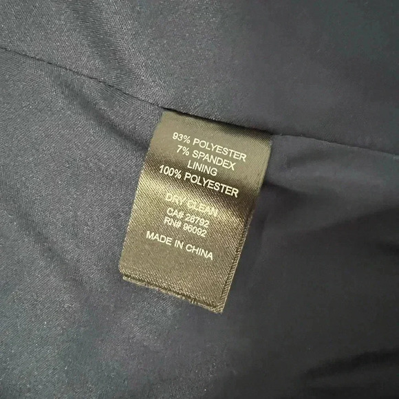 CAROLINA BELLE BLAZER BLUE & TAN FLORAL PRINT VELVET DOUBLE BREASTED - Picture 8 of 12